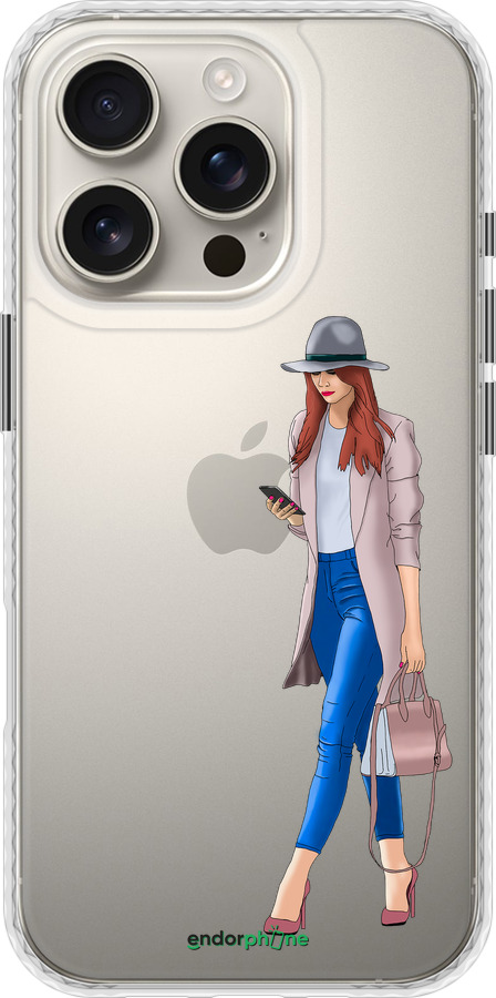 Чехол Bumper чехол Девушка 1 для Apple iPhone 16 Pro - 4751pc-3708 изображение 