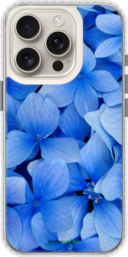 Чехол Bumper чехол Синие цветы для Apple iPhone 16 Pro - 526pc-3708 изображение 