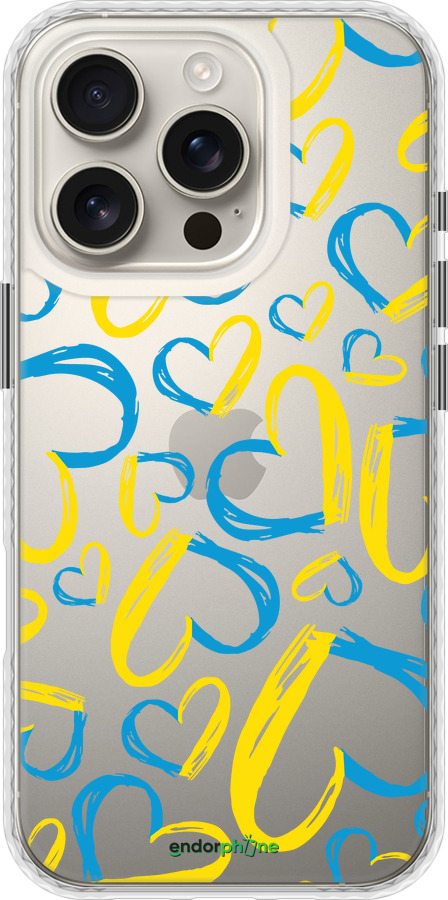 Чехол Bumper чехол Сердца UA для Apple iPhone 16 Pro - 5292pc-3708 изображение 