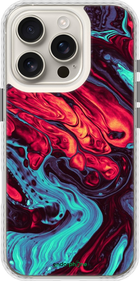 Чехол Bumper чехол Синяя красная абстакция для Apple iPhone 16 Pro - 5339pc-3708 изображение 