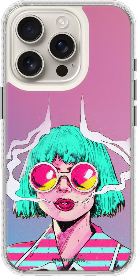 Чехол Bumper чехол Поп арт девушка для Apple iPhone 16 Pro - 5378pc-3708 изображение 