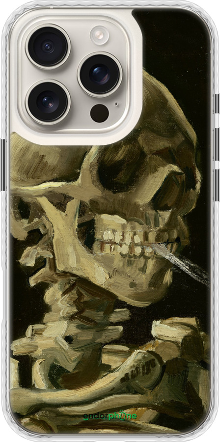 Чехол Bumper чехол Винсент Ван Гог. Череп для Apple iPhone 16 Pro - 5544pc-3708 изображение 