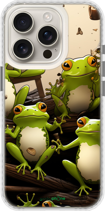Чохол Bumper чехол Жабки для Apple iPhone 16 Pro - 5656pc-3708 изображение 