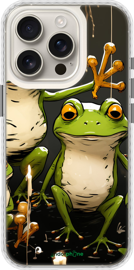 Чехол Bumper чехол Жабки 2 для Apple iPhone 16 Pro - 5657pc-3708 изображение 