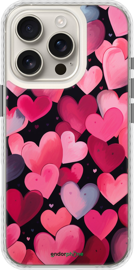 Чехол Bumper чехол Сердечки 4 для Apple iPhone 16 Pro - 5662pc-3708 изображение 