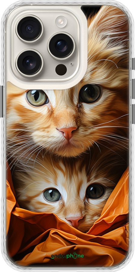 Чехол Bumper чехол Котики 2 для Apple iPhone 16 Pro - 5664pc-3708 изображение 