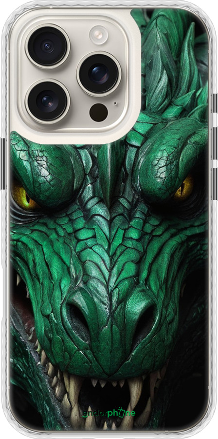 Чехол Bumper чехол Зелёный дракон v2 для Apple iPhone 16 Pro - 5817pc-3708 изображение 