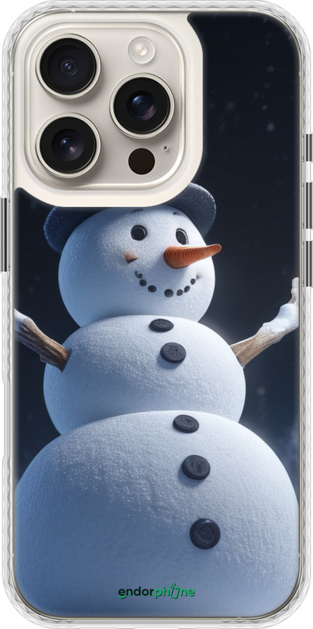 Чохол Bumper чехол Сніговик для Apple iPhone 16 Pro - 5826pc-3708 изображение 
