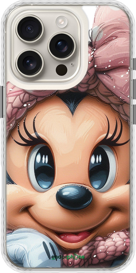 Чехол Bumper чехол Минни Маус с бантиком для Apple iPhone 16 Pro - 6055pc-3708 изображение 