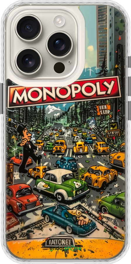 Чехол Bumper чехол Городской драйв Monopoly для Apple iPhone 16 Pro - 6088pc-3708 изображение 