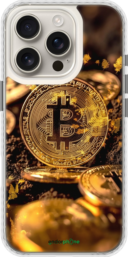 Чехол Bumper чехол Золотая лихорадка биткойна для Apple iPhone 16 Pro - 6089pc-3708 изображение 