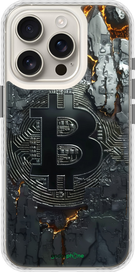 Чехол Bumper чехол Раскаленный биткойн для Apple iPhone 16 Pro - 6091pc-3708 изображение 