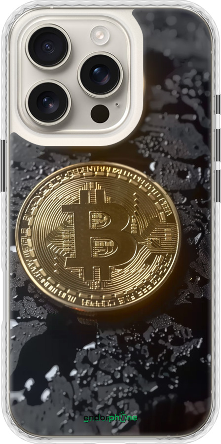 Чехол Bumper чехол Вулканический Bitcoin для Apple iPhone 16 Pro - 6092pc-3708 изображение 