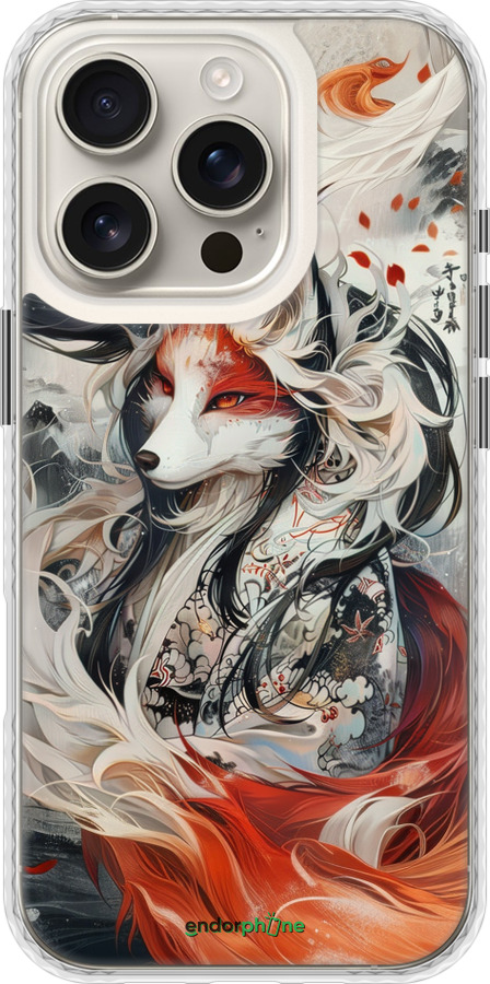 Чехол Bumper чехол Дух кицунэ' для Apple iPhone 16 Pro - 6107pc-3708 изображение 