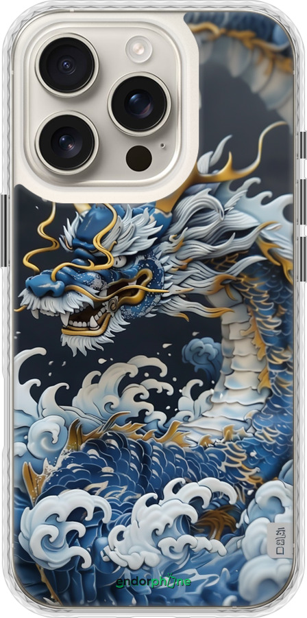 Чехол Bumper чехол Водяной дракон для Apple iPhone 16 Pro - 6113pc-3708 изображение 