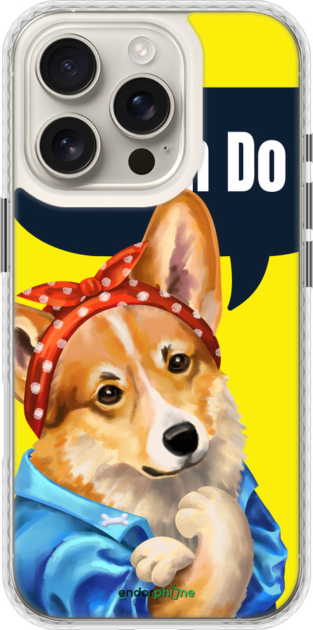 Чехол Bumper MagSafe чехол чехол с корги You Can Do It для Apple iPhone 16 Pro - 6184pm-3708 изображение 