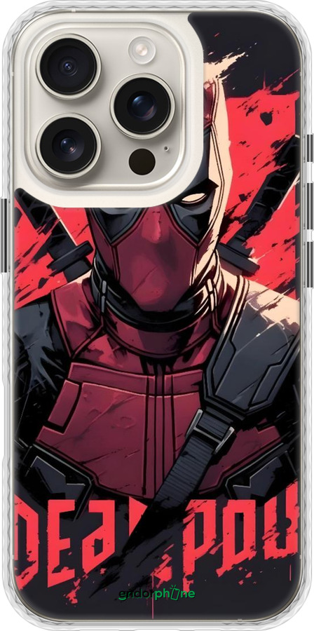 Чехол Bumper чехол Дедпул для Apple iPhone 16 Pro - 6293pc-3708 изображение 