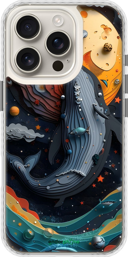 Чехол Bumper чехол Кит в космосе для Apple iPhone 16 Pro - 6328pc-3708 изображение 