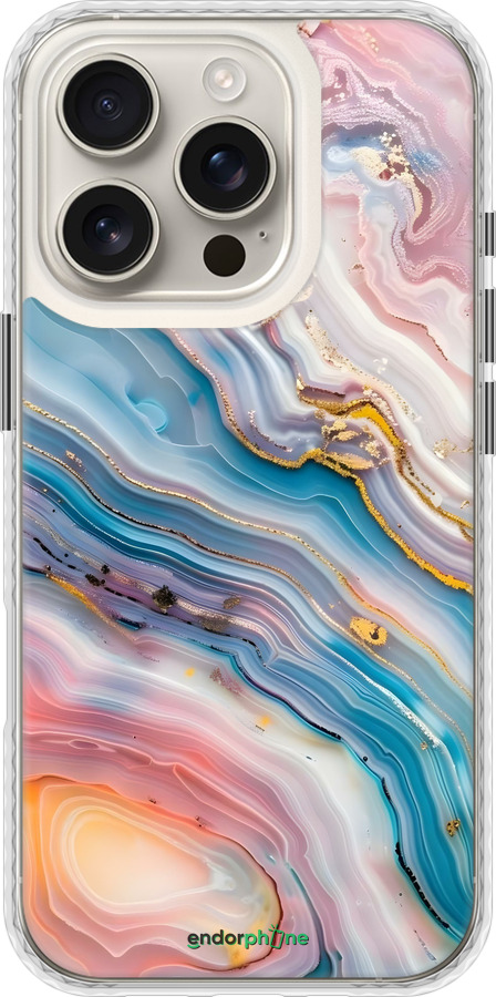 Чехол Bumper чехол Мрамор красивый для Apple iPhone 16 Pro - 6376pc-3708 изображение 