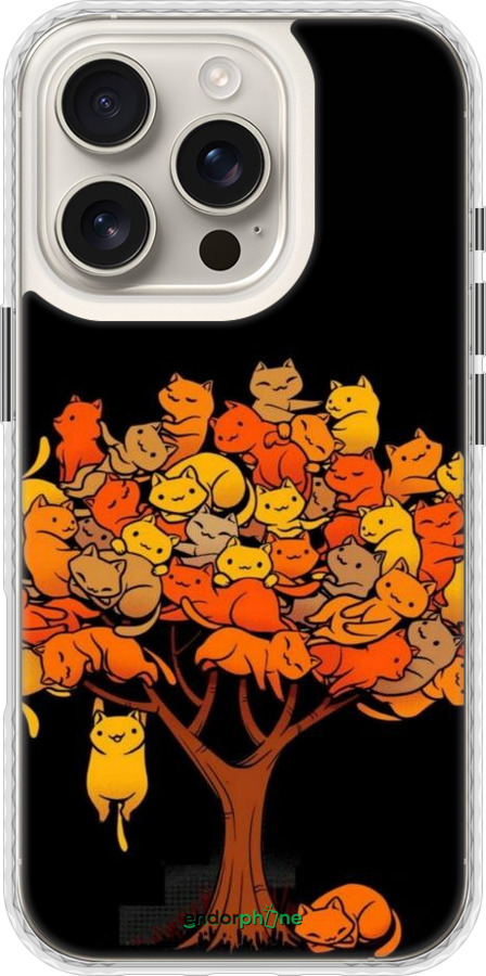 Чехол Bumper чехол Дерево и котики для Apple iPhone 16 Pro - 6516pc-3708 изображение 