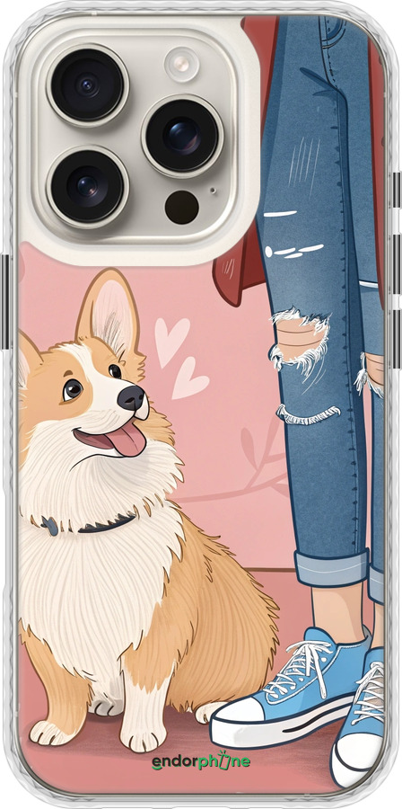 Чехол Bumper чехол Корги 3 для Apple iPhone 16 Pro - 6707pc-3708 изображение 