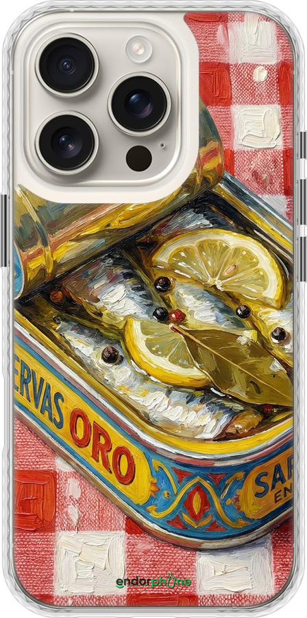 Чехол Bumper чехол Vintage Sardine Tin Phone для Apple iPhone 16 Pro - 6772pc-3708 изображение 
