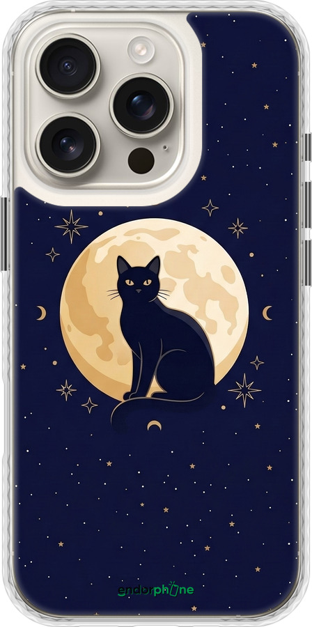 Чехол Bumper чехол Cute Cat Celestial/Witchy для Apple iPhone 16 Pro - 6787pc-3708 изображение 