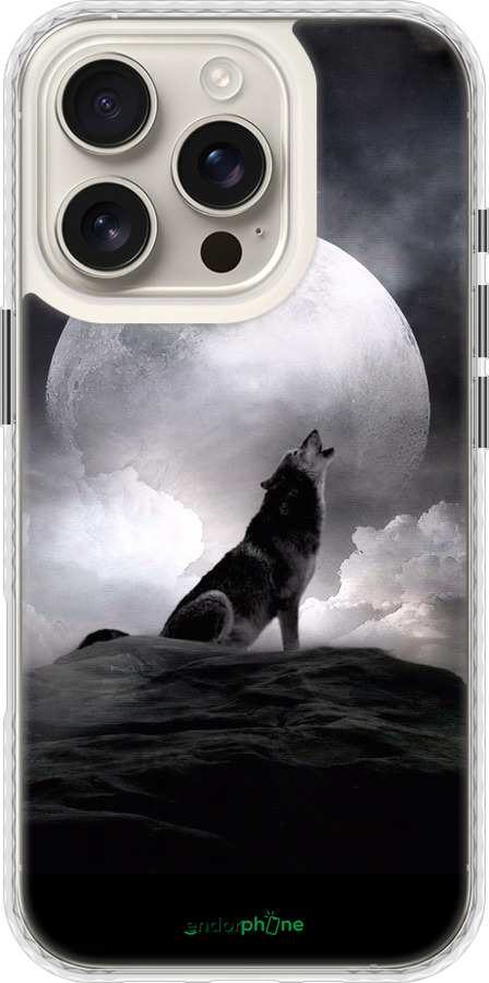 Чехол Bumper чехол Воющий волк для Apple iPhone 16 Pro - 934pc-3708 изображение 