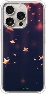 Силикон с усиленными углами чехол Падающие звезды для Apple iPhone 16 Pro - 3974sp-3708 изображение 