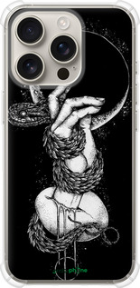 Силикон с усиленными углами чехол Змея в руке для Apple iPhone 16 Pro - 4149sp-3708 изображение 