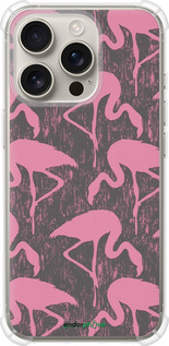 Силикон с усиленными углами чехол Vintage-Flamingos для Apple iPhone 16 Pro - 4171sp-3708 изображение 