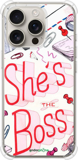 Силіконовий протиударний с посиленими кутами чехол Ші із зе босс для Apple iPhone 16 Pro - 4254sp-3708 изображение 