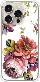 Силикон с усиленными углами чехол Vintage flowers для Apple iPhone 16 Pro - 4333sp-3708 изображение 
