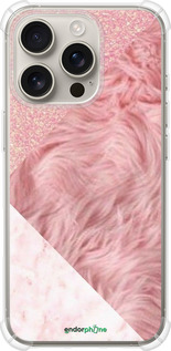 Силикон с усиленными углами чехол Розовые текстуры для Apple iPhone 16 Pro - 4343sp-3708 изображение 