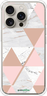 Силикон с усиленными углами чехол Мраморная симметрия для Apple iPhone 16 Pro - 4344sp-3708 изображение 