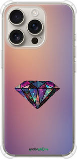 Силикон с усиленными углами чехол Диамант для Apple iPhone 16 Pro - 4352sp-3708 изображение 