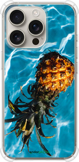 Силикон с усиленными углами чехол Ананас на воде для Apple iPhone 16 Pro - 4384sp-3708 изображение 