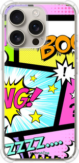 Силикон с усиленными углами чехол Комикс 1 для Apple iPhone 16 Pro - 4407sp-3708 изображение 