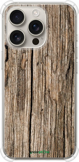 Силикон с усиленными углами чехол Текстура дерева для Apple iPhone 16 Pro - 4476sp-3708 изображение 