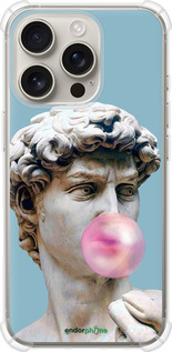 Силикон с усиленными углами чехол Микеланджело для Apple iPhone 16 Pro - 4500sp-3708 изображение 