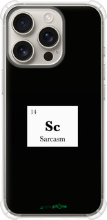 Силикон с усиленными углами чехол Сарказм для Apple iPhone 16 Pro - 4501sp-3708 изображение 