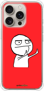 Силикон с усиленными углами чехол Мем для Apple iPhone 16 Pro - 4578sp-3708 изображение 