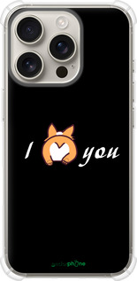 Силикон с усиленными углами чехол Люблю для Apple iPhone 16 Pro - 4586sp-3708 изображение 