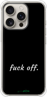 Силикон с усиленными углами чехол Fuck off для Apple iPhone 16 Pro - 4731sp-3708 изображение 