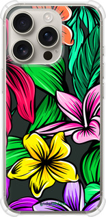 Силикон с усиленными углами чехол Тропические цветы 1 для Apple iPhone 16 Pro - 4753sp-3708 изображение 