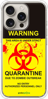 Силіконовий протиударний с посиленими кутами чехол Biohazard 9 для Apple iPhone 16 Pro - 4825sp-3708 изображение 