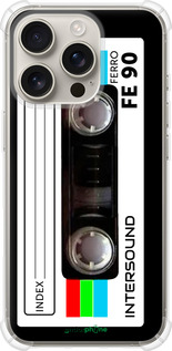 Силикон с усиленными углами чехол Кассета с90 для Apple iPhone 16 Pro - 4894sp-3708 изображение 