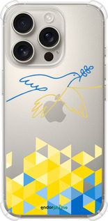 Силикон с усиленными углами чехол Птица мира для Apple iPhone 16 Pro - 5231sp-3708 изображение 