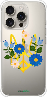 Силикон с усиленными углами чехол Герб v3 для Apple iPhone 16 Pro - 5265sp-3708 изображение 