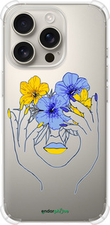 Силіконовий протиударний с посиленими кутами чехол Дівчина v4 для Apple iPhone 16 Pro - 5276sp-3708 изображение 